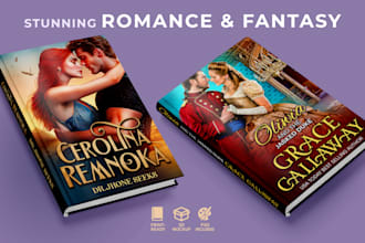 design an ebook or paperback book cover for amazon KDP