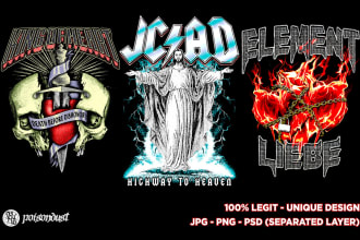create custom unique illustration designs for your merch