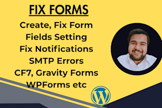 fix wordpress contact form 7, wpforms, gravity forms, ninja form, smtp errors