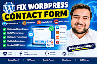 fix wordpress contact form 7, wpforms, gravity forms, ninja form, smtp errors