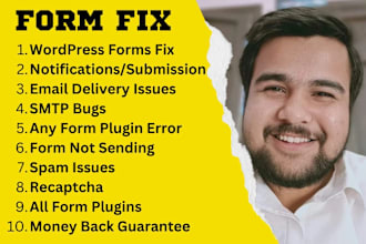 fix wordpress contact form 7, wpforms, gravity forms, ninja form, smtp errors