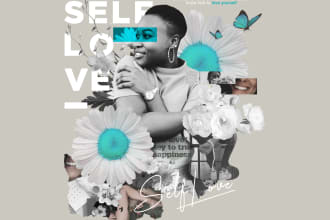do a modern and trendy poster design for your business