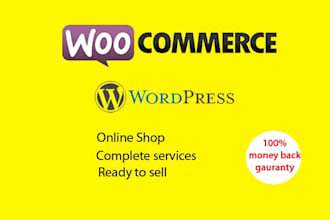 create woocommerce online store