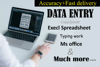 do word and excel data entry typing work