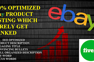 ebay product description, SEO optimized ebay  product listing