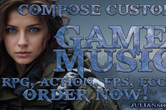 be your video game music composer ,orchestra, metal