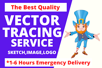 convert image to vector trace or recreate vector logo image