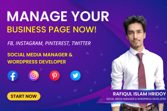 be your facebook page manager and content creator