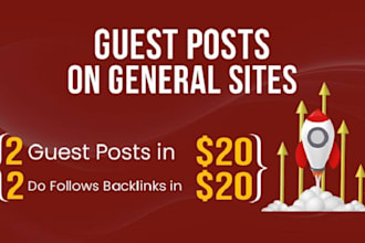 write and publish 2 high da do follow guest post