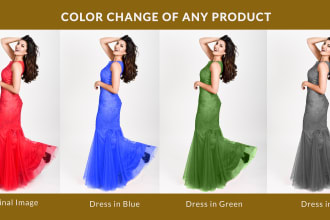 change color of your dress and product in photoshop within 24 hours
