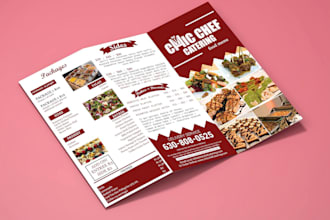 professionally design a tri fold brochure