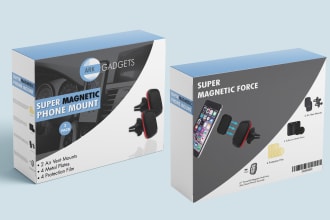 design accessories or gadget packaging