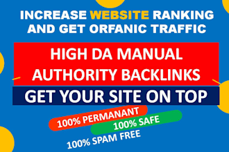 150 high authority tier 1 whitehat seo backlinks manual link building