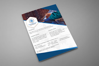 design unique company profile design