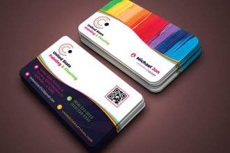 do professional business card design for you
