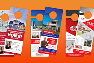 design real estate door hanger