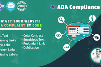 do ada compliance wcag, section 508, a, aa  manually by code