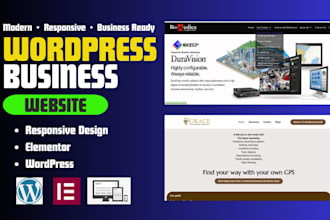 create a professional wordpress business website
