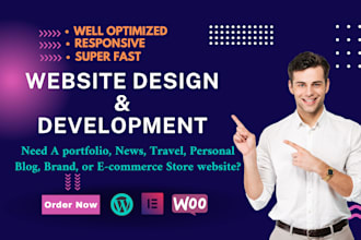 build portfolio, news travel personal blog, brand or store website