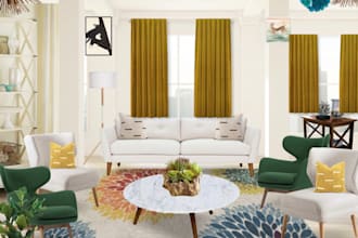 give a professional interior decor plan