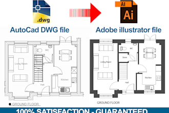 convert autocad dwg file into vector file