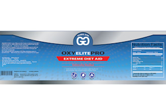 make your unique product label for food product or supplement