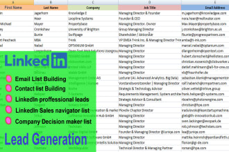 collect b2b lead generation and verified email list building organically