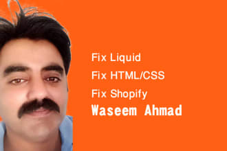 fix shopify bug liquid code css fix customize shopify store
