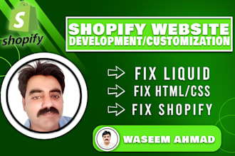 fix shopify liquid HTML CSS bugs in shopify website store