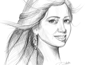 draw amazing pencil portrait from a photo