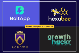 design logo with brand guidelines unique style