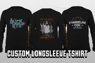 design your custom long sleeve t shirt
