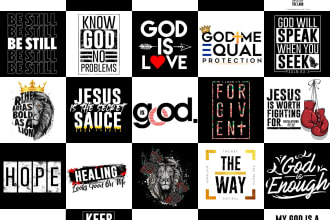 give you premade urban christian t shirt designs