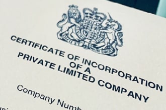 incorporate a UK company and provide incorporation documents