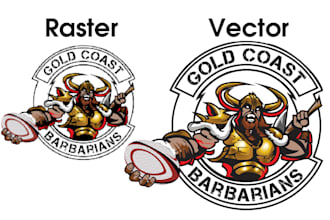 convert any raster image to vector, vector tracing
