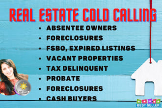 do cold calling for real estate only