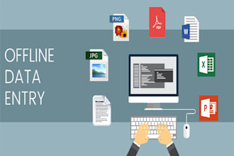 do excel, word or notepad data entry of 3 pages