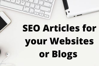 research and write unique SEO articles for you