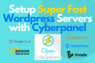 setup super fast server for wordpress with a control panel