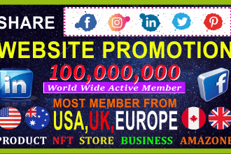 promote and advertise your website, discord, product, nft project, crypto link
