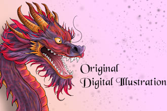 do digital illustrations and concept art