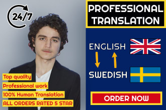 manually translate english to swedish and swedish to english