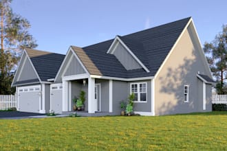 create awesome 3d exterior home renderings