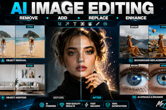 remove background, retouch and picture editing