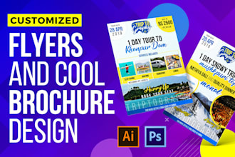 design professional flyer, brochure, poster, card