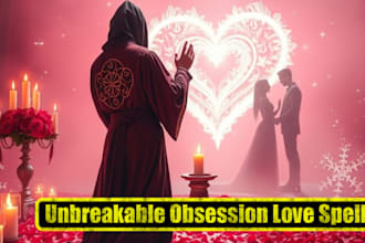 cast an unbreakable obsession love spell with powerful magic