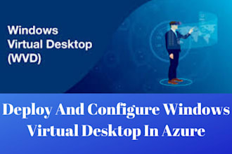 deploy and setup windows virtual desktop in cloud azure AWS google