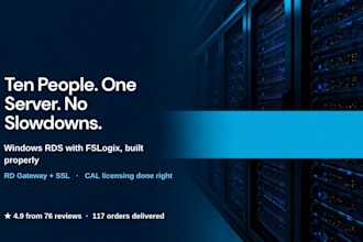 set up a multi user windows rds server with fslogix