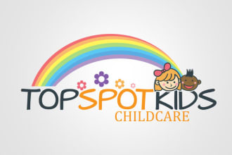 design unique childcare children nursery logo