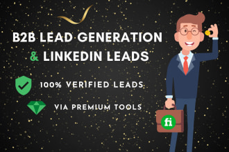 provide targeted b2b lead generation, linkedin lead generation for any industry